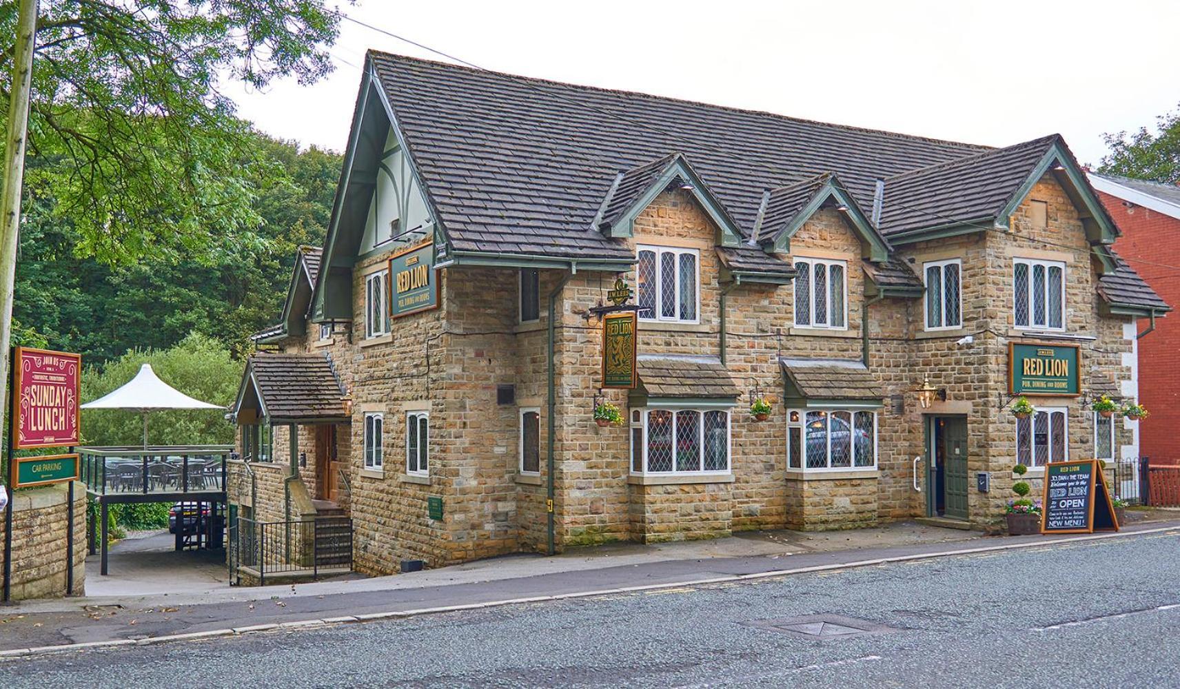 The Red Lion Hawkshaw Hotell Bury  Exteriör bild